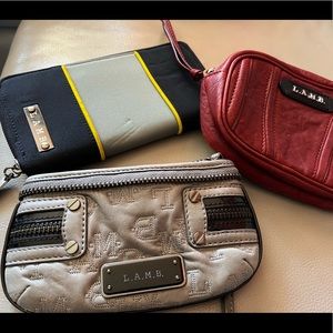 Set of L.A.M.B wristlets and wallet